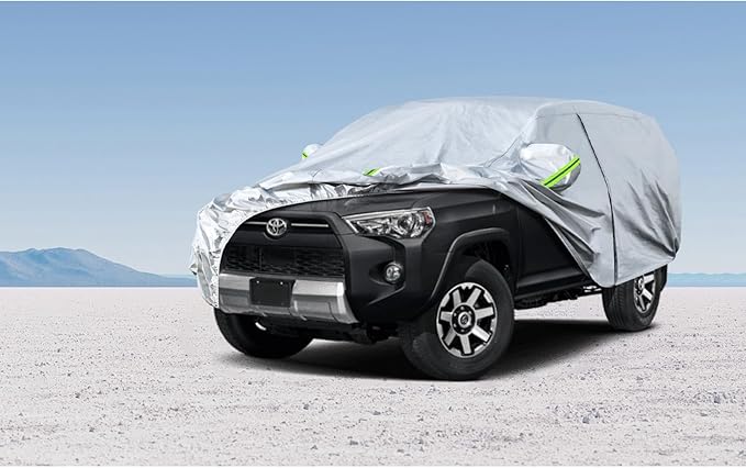 Koukou SUV Car Cover Custom Fit Toyota 4Runner 4 Runner from 1995 to 2025, Waterproof All Weather for Automobiles, Sun Rain Dust Snow Protection.