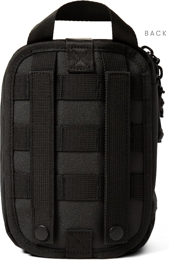 My Medic MyFak Mini First Aid Kit - Small and Lightweight for Camping Hiking and Backpacking - IFAK with 70 Items - HSA/FSA Great for Travel - Black