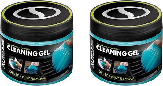 Auto Joe Car Cleaning Gel 2-Pack, Car Cleaning Putty Slime, Car Interior Cleaner, Auto Detailing Kit, Air Vent Keyboard Cleaner, Dust Remover, Car Accessories Gifts for Men Women, 5.6oz