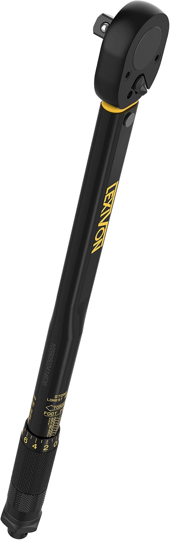 LEXIVON Torque Wrench 1/2-Inch Drive Click 10~150 Ft-Lb/13.6~203.5 Nm (LX-183)