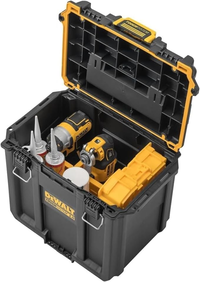 DEWALT TOUGHSYSTEM 2.0 Compact and Durable Deep Toolbox with Removable Dividers (DWST08035)