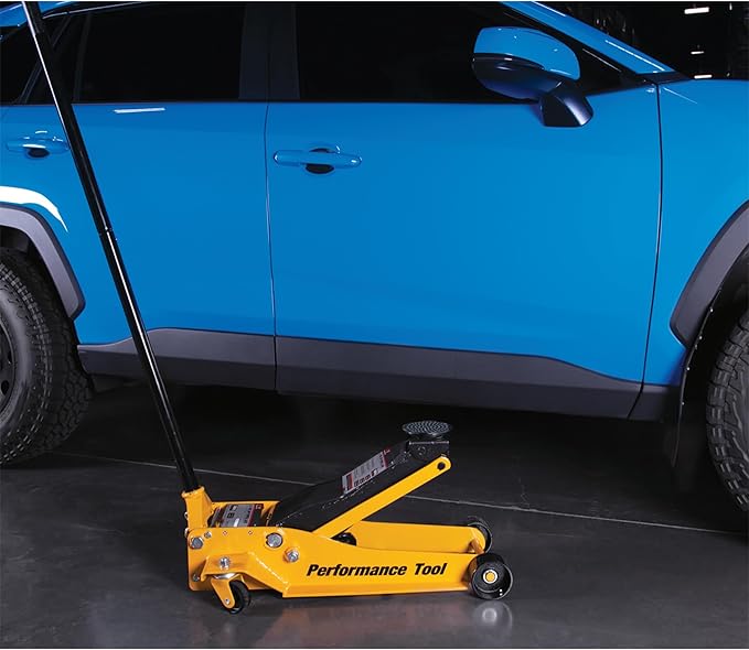 Performance Tool W1627 3.5 Ton (7,000 lbs.) Capacity Low Profile Service Jack