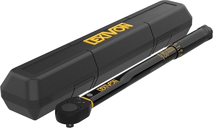 LEXIVON 3/8-Inch Drive Click Torque Wrench 10~80 Ft-Lb/13.6~108.5 Nm (LX-182)