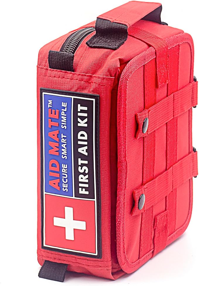 Pro First Aid Kit with Molle System Portable Emergency Survival Kits Trauma Medical Kit for Home, Office, Car, Outdoor, Hiking, Travel, Camping…