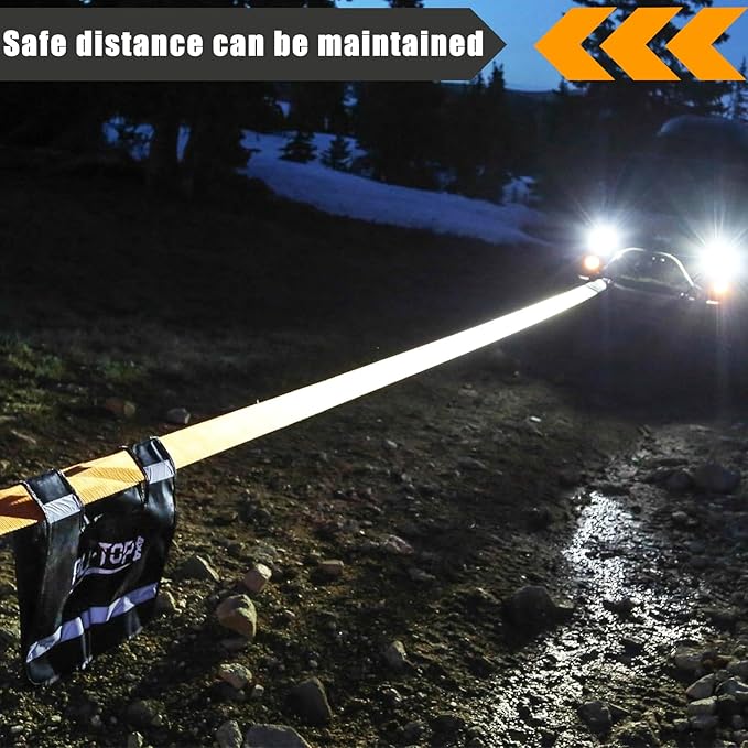 12Pack 2" x 8 Ft Lasso Straps with D Ring, D Ring Straps for Wheel Lift, Wrecker, Rollback, Tow Truck(11, 000 Lbs, Yellow)