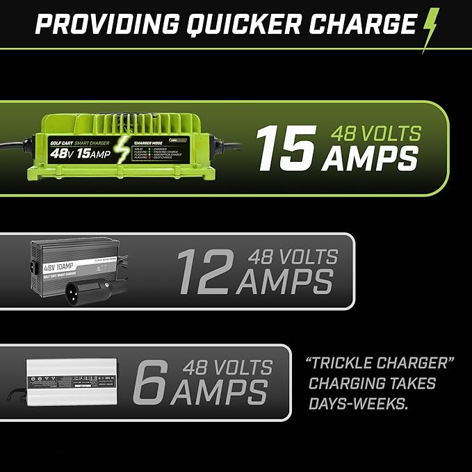 FORM 48 Volt Golf Cart Battery Charger for Yamaha G29 Drive & Drive 2-48V Lithium, LiFePO4, Lead Acid - Elite Version
