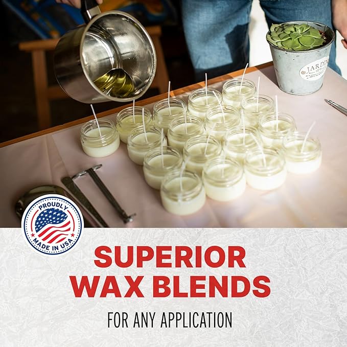 Blended Waxes, Inc. Microcrystalline Wax Block, Sculpting & Casting Wax, Candle Making and Everyday Use, 1lb, Pack of 1
