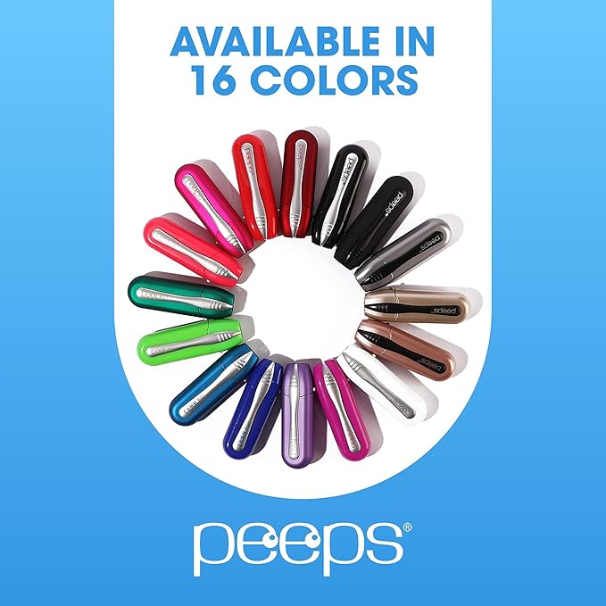 CarbonKlean Peeps Eyeglass Lens Cleaner - Efficient and Durable Carbon Microfiber Technology - Exclusively Used by NASA - 500 Uses (Electroplated Silver)