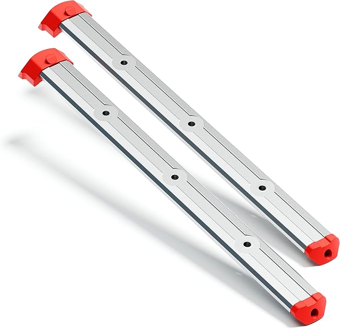 Alpha Engineered Threaded Replacement Packout Rails 12.6" (320mm) Compatible with Milwaukee Packout Rolling Tool Box 48-22-8426- Heavy Duty Aluminum Rails - Fits Packout Accessories - Silver