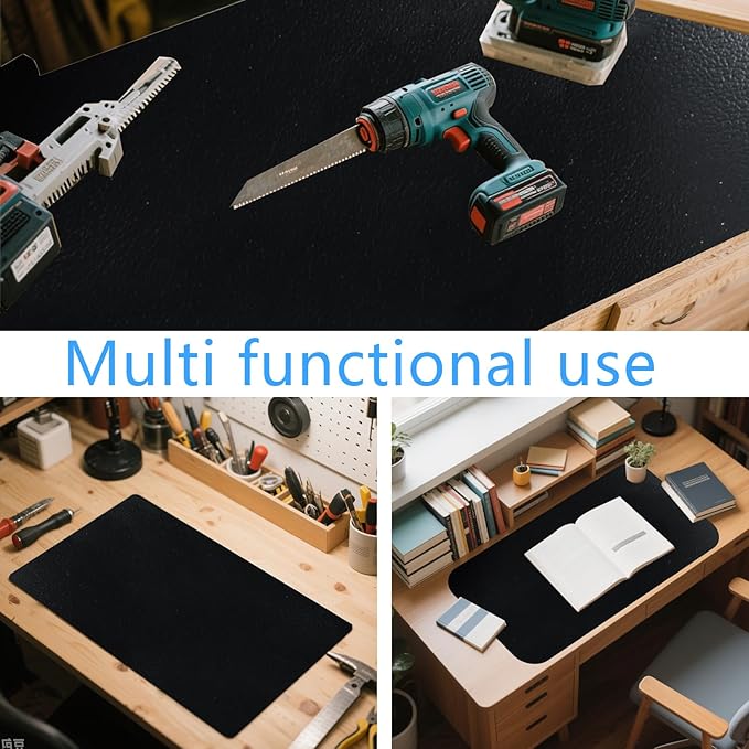 Work Bench Mat Top 47.2" x18" DIY Worktable Mat PU Leather Workbench Pad Topper Workshop Mat Workbench Cover for Protects Work Bench Tabletop Countertop Pistol Gunsmith Gun Cleaning Mat