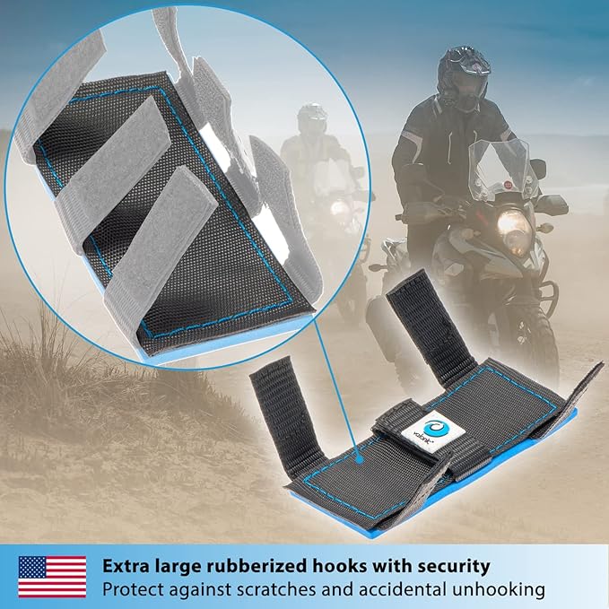 valonic Koala - Protector for tie Down Straps - Neoprene pad, 4-Pack - Protective Sleeves for Ratchet Straps or tie Downs with cam Buckle