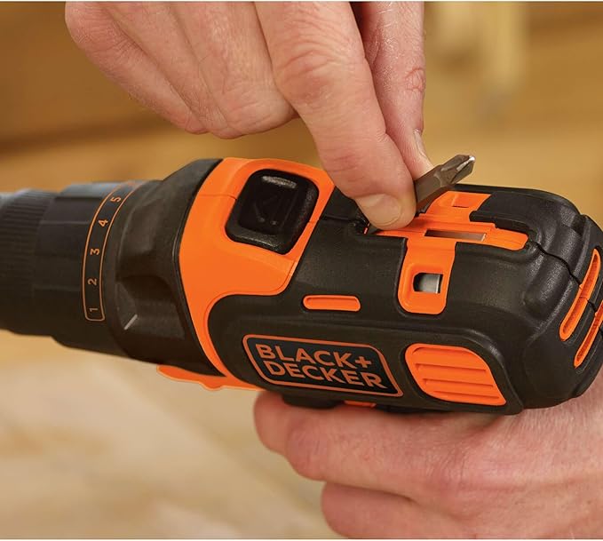 BLACK+DECKER 20V MAX Matrix Quick Connect System, Cordless Lithium Power Drill and Driver, Battery Included (BDCDMT120C)