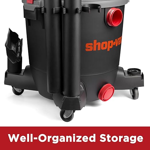 Shop-Vac 5430098 Ultra Quiet Wet/Dry Vacuum, 12 Gallon, 5.5 HP Powerful Suction & Heavy Duty for Jobsite, Garage, Workshop & Home