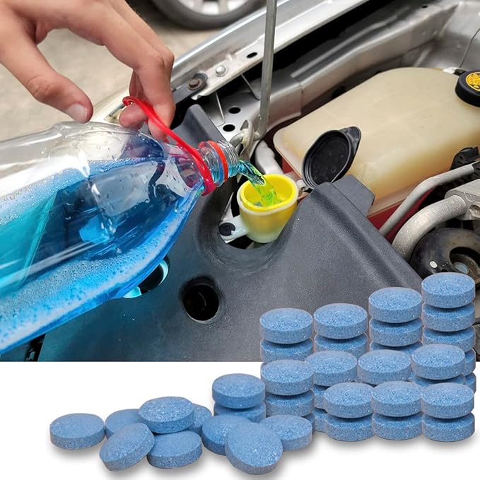 awave bloom 200 Pcs Windshield Washer Fluid Tablets,Wiper Fluid Concentrate,1 Pack Makes 200 Gallons.Window Glass Cleaner, Remove Glass Stains, Clear Vision (Use With De-icer or Methanol for Winter)
