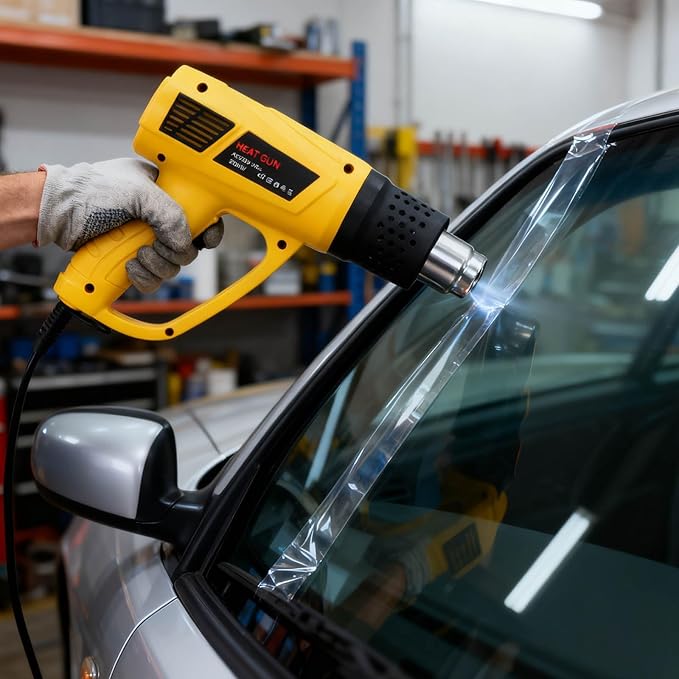 Heat Gun 2000W Fast Heating Hot Air Gun, 140℉-1112℉ Variable Temperature with 2 Speed Settings, Overheat Protection, 4 Nozzles for Shrink Wrapping, DIY Crafts, Home Repair
