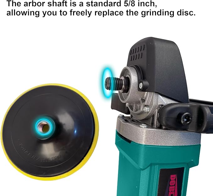 Dobetter Constant Car Buffer Polisher for Car Detailing, 1500W Car Wax Buffer with 6-Speed Adjustable LCD Display, Precision Finish for Marine, Automotive & Furniture Surfaces(Green)