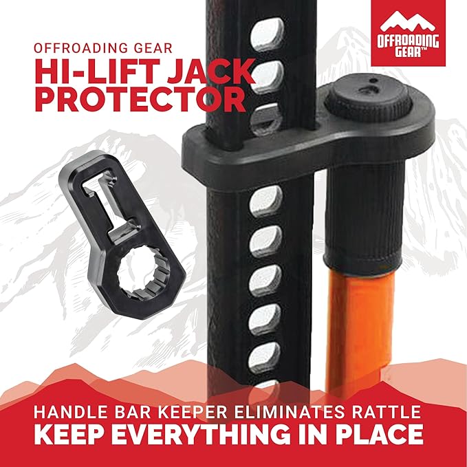 Offroading Gear 4x4 Jack Base & Handle Bar Protector (Hi Lift Jack Accessories) | Farm Jack| Big Red