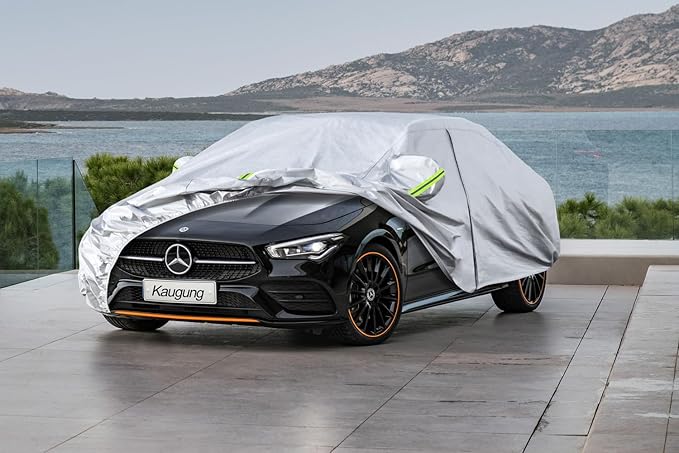 Kaugung 6 Layers Car Cover Custom Fit Mercedes-Benz CLA Class CLA180 200 250 35 45 Sedan from 2013 to 2025, Waterproof Car Cover All Weather for Automobiles Outdoor, Sun Rain Dust Snow Protection.