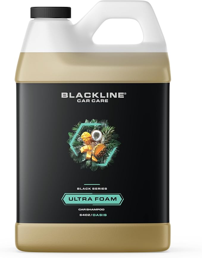 Blackline Automotive Extreme Foaming Car Shampoo - Extreme Ultra Foam Perfect for Ceramic Coatings - Compatible with Foam Cannon for Pressure Washer (64 Fl Oz, Oasis)