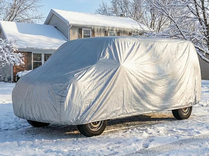 CarsCover 100% Sunblock Mini Van Fit Up to 195 inch Minivan Car Cover
