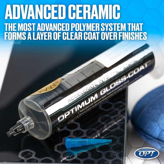 Optimum Gloss-Coat Ceramic Coating - One Vehicle Kit, 3 Year DIY Ceramic Coat, Protects Paint, Plastic, Wheels, Use on Cars, Trucks, SUVs, Boats, RVs (10 CC)