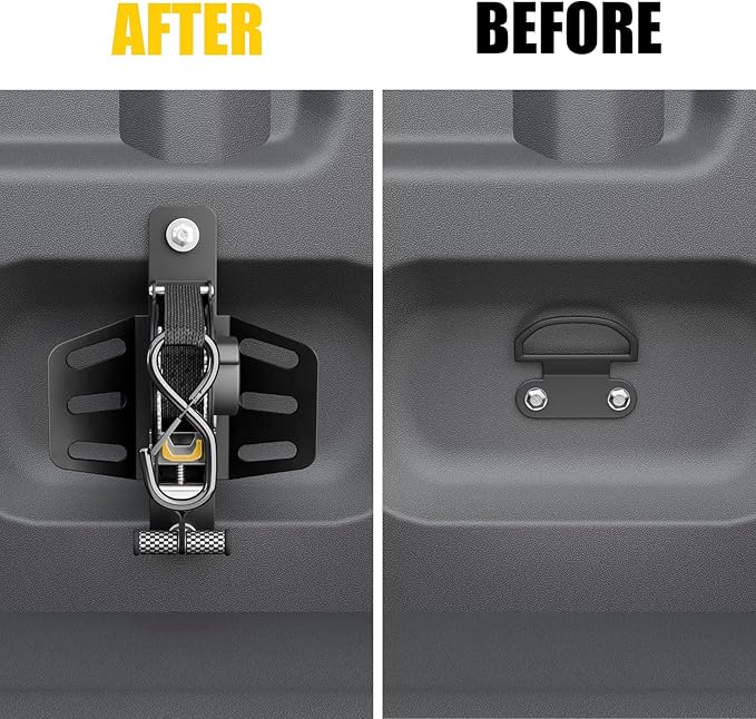 Retractable Ratchet Straps Compatible with 2009-2014 Ford F150 Retracting Straps 2PCS Auto Retract Securing Strap Tie Down System for 2013 F-150 Accessories