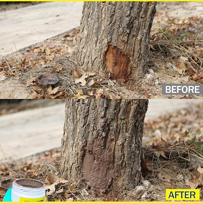 Tree Wound Sealer-500g Tree Wound Dressing for Damaged Trees Pruning Sealer. Bonsai Cutting Paste Tree Trunk Paint Protection Grafting Wax for Effective Tree Wound Repair-Brown