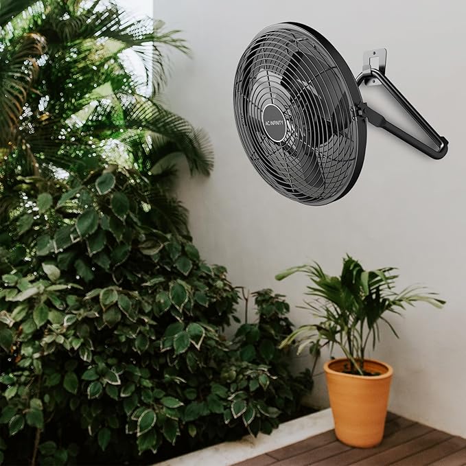AC Infinity CLOUDLIFT S12, Industrial Wall Fan 12” with Wireless 10-Speed Controller, EC-Motor High-Velocity Shop Fan Floor Stand or Wall Mount, for Hydroponics, Greenhouses, Workshop Circulation