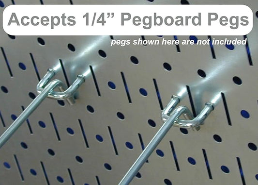 Wall Control Pegboard Organizer 4 ft. Metal Pegboard Standard Tool Storage Kit with Blue Toolboard and Black Accessories