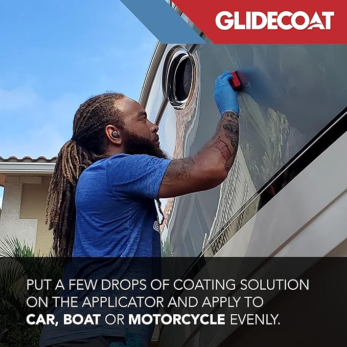 Glidecoat Ceramic Coating Applicator Sponges - Extremely Durable Ceramic Coating Applicator Pad for Detailing Cars, Boats, Motorcycles, RVs, and More - Smooth Application with No Wasted Product! (6)