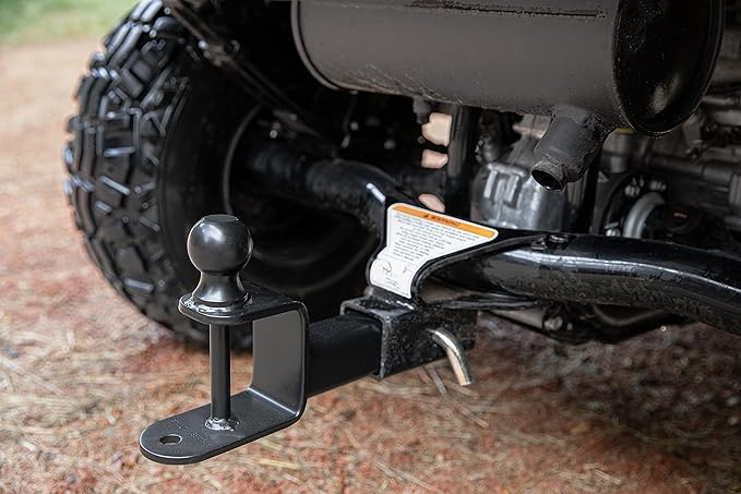 Black Boar UTV ATV Multi-Hitch - Features 2” Hitch Ball, 2” Shank - 9” (L) Shank - Hitch Ball has 2” Rise & Rated for 2,000lbs - Use w/Utility Trailers, Tow Straps & Other ATV Accessories (66081)