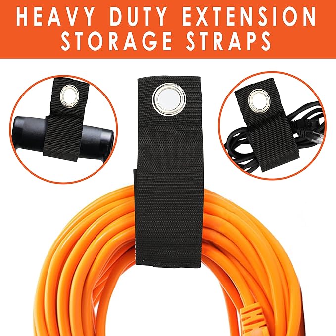 KOFANI Heavy Duty Steel Hooks, 16 Pack with Anti-Slip Coating - Utility Wall Mount Garage Storage for Hanging Bike, Ladder and Garden Tools