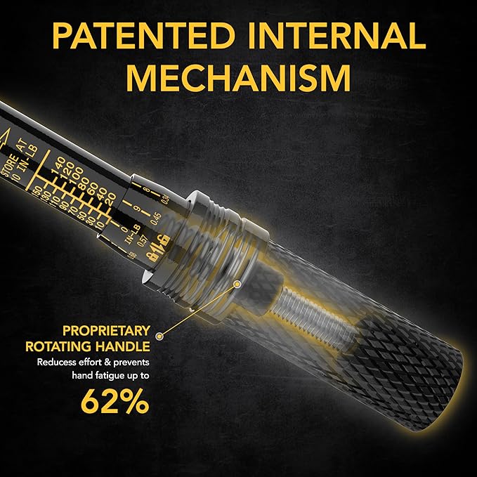 LEXIVON Inch Pound Torque Wrench 1/4-Inch Dr. | 72-Tooth Gear Dual-Direction Click Type | Micro-Adjustment 10~150 in-lb (1.1~16.9 Nm) | Zippered Protective Case (LX-180)