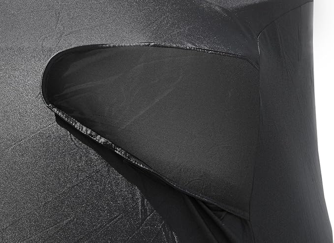 Custom Indoor Stretch Car Cover Compatible with 2020-2026 Tesla Model Y, Black, Includes Storage Bag - Soft Satin, Breathable, Dust Protection