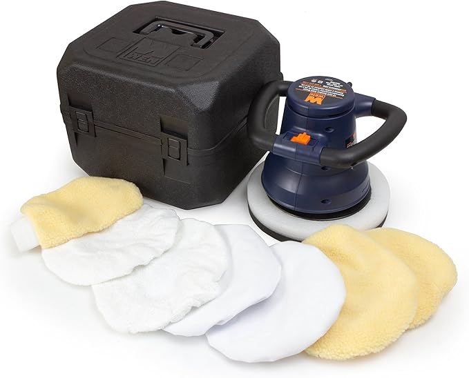 WEN 10PMC 10-Inch Waxer/Polisher in Case with Extra Bonnets
