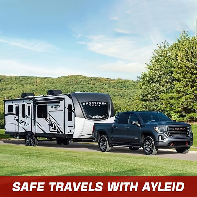 Ayleid Trailer Hitch Tri-Ball Mount with Hook & Pin Balls Sized 1-7/8 , 2 & 2-5/16 inches , Tow Hitch with Anti-Theft Locking Pin, Silver