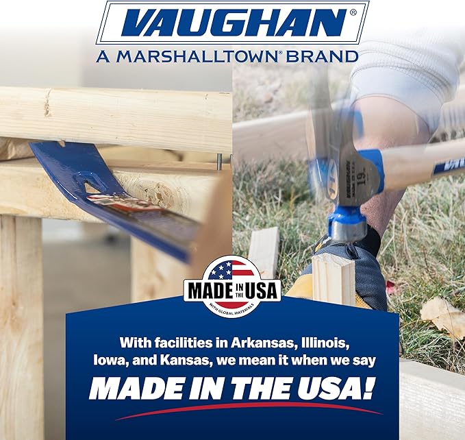 VAUGHAN Superbar, 12 Inch Pry Bar, Nail Puller, Made In The USA, B215S, VN45101