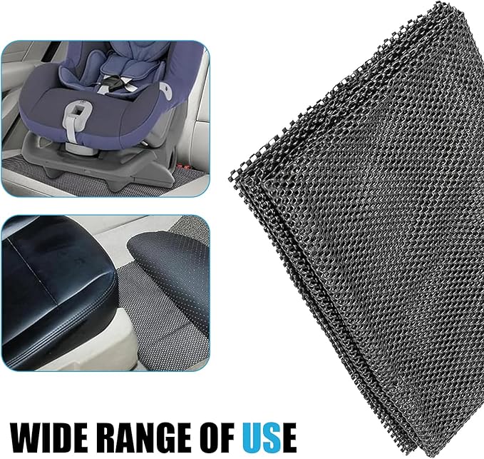 Car Roof Rack Pads, Automotive Cargo Bag Protective Mat, 47" x 39" Cuttable PVC Car Anti-slip Mat, Universal Roof Rack Accessories, for Most Vehicles (Black)