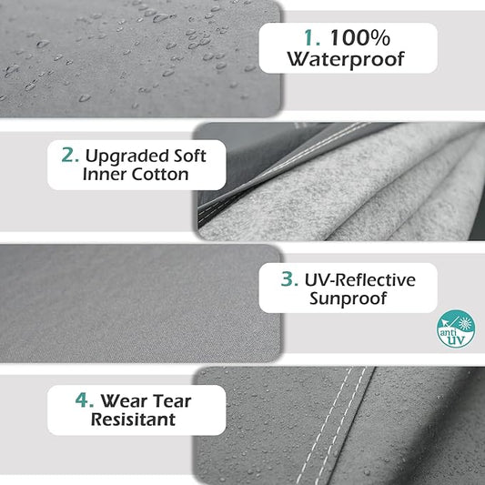 16 Layers Truck Cover Waterproof All Weater, Heavy Duty Outdoor Pickup Truck Cover for Nissan Frontier, Ford F100 Ranger, Chevy C10 S10 etc, Regular Cab Short Box. Length up to 206 inches.