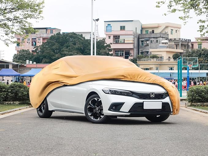 Heavy Duty Outdoor Car Cover Custom Fit for 2016-2026 Civic, Windproof All Weather Waterproof Sun Rain UV Dust Snow Protection Outdoor Car Covers