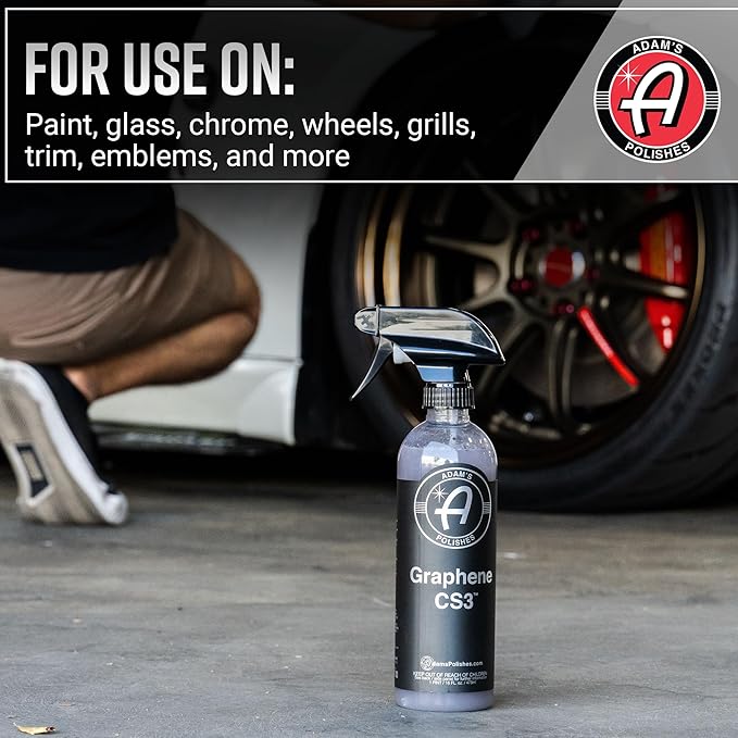 Adam's Graphene CS3 Gallon - Graphene Waterless Wash Ceramic Coating Detail Spray | High Gloss Car Wash Cleaning Spray for Car, RV, Boat, Motorcycle Detailing