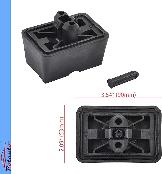 Potauto Upgraded 51717039760 Car Jack Lift Pad Puck Support Compatible with BMW Mini 645Ci 650i 745i 745Li 750i 750Li 760i 760Li Alpina B7 M6 Cooper