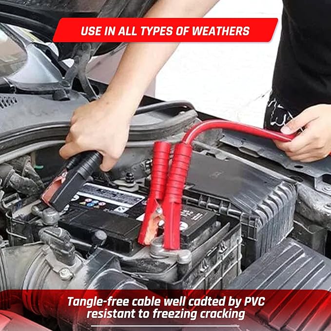 298PCS Roadside Emergency Car Kit- Car Emergency Kit with Jumper Cables, Roadside Emergency Kit for Vehicles, Emergency Car Kit, Car Safety Kits, Gloves,Tow Strap,Tool Kit,Reflective Warning Triangle