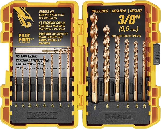 DEWALT 20V MAX* Cordless Drill/Driver Kit with Screwdriver/Drill Bit Set, 100-Piece (DCD771C2 & DWA2FTS100)