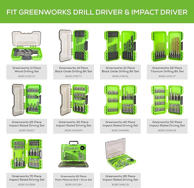 Greenworks 24V Cordless Brushless 1/2" Drill Driver (Metal Chuck /800 in.-lbs. /21 Clutch Position/LED Light), Tool Only