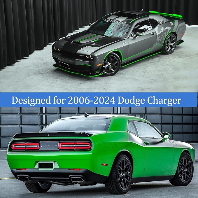 Indoor Car Cover Custom Fit for 2006-2024 Dodge Challenger Luxurious Soft Stretch Satin Car Cover Breathable Dust-Proof for Underground Garage, Car Show