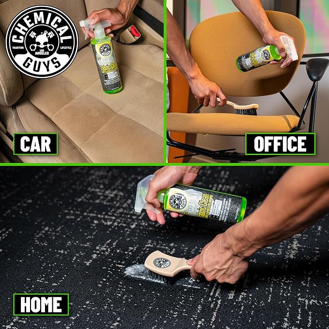 Chemical Guys Foaming Citrus Fabric Clean Carpet & Upholstery Cleaner, Ready to Use, Sprayable (for Carpets, Seats & Floor Mats), Safe for Cars, Home, Office, & More, 32 fl oz, Citrus Scent