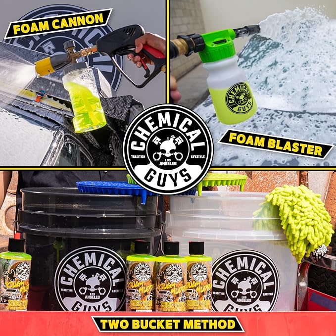 Chemical Guys Tough Mudder Foaming Heavy Duty Car Wash Soap - Soap for Foam Cannons, Foam Guns, or Buckets - Safe for Trucks, ATVs, RVs, and Off-Road Vehicles - 64 oz Lemon Scent