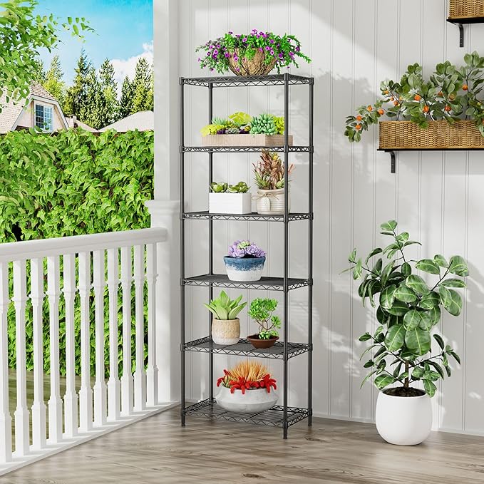 SINGAYE Shelf Closet Wire Shelving:Adjustable Metal Unit for Laundry Room Organization Bathroom Kitchen Home Storage Pantry Rack Shelves