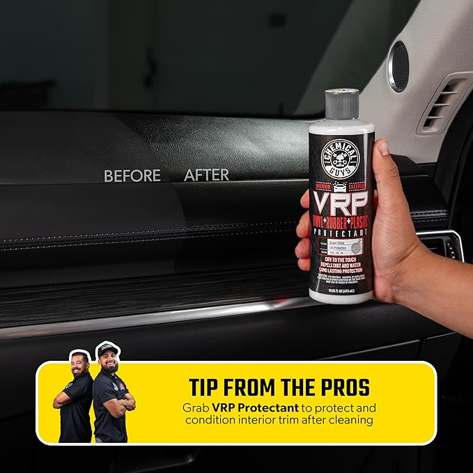 Chemical Guys Total Interior Cleaner & Protectant – Chemical Guys Interior Cleaner, Cleans & Protects Leather, Vinyl, Plastic, Rubber, Glass with a Streak-Free Finish — Cars, Trucks, SUVs, RVs, 32 oz